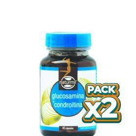Pack 2x GLUCOSAMINA + CONDROITINA 45 CÁPSULAS NATURMIL
