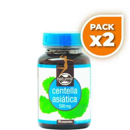 Pack 2x CENTELLA ASIATICA 500Mg. 90 COMPRIMIDOS NATURMIL