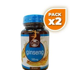 Pack 2x GINSENG 500Mg. 60 CÁPSULAS NATURMIL