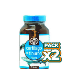 Pack 2x CARTÍLAGO DE TIBURÓN 750Mg. 90 CÁPSULAS NATURMIL