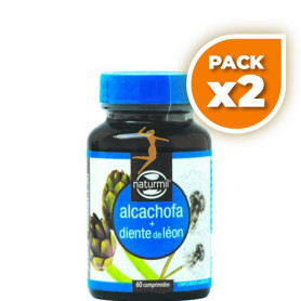 Pack 2x ALCACHOFA Y DIENTE DE LEÓN 60 COMPRIMIDOS NATURMIL