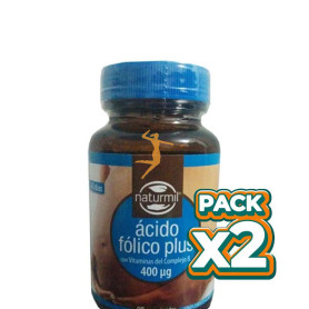 Pack 2x ÁCIDO FÓLICO PLUS 90COMPRIMIDOS NATURMIL