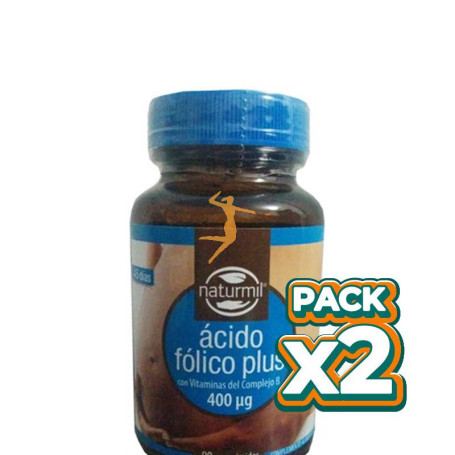 Pack 2x ÁCIDO FÓLICO PLUS 90COMPRIMIDOS NATURMIL