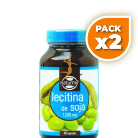 Pack 2x LECITINA DE SOJA 1.200Mg. 60 PERLAS NATURMIL