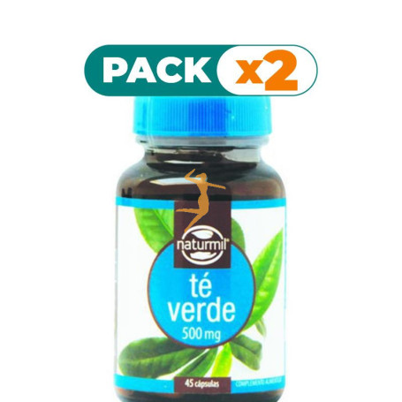 Pack 2x TÉ VERDE 500Mg. 45 CÁPSULAS NATURMIL