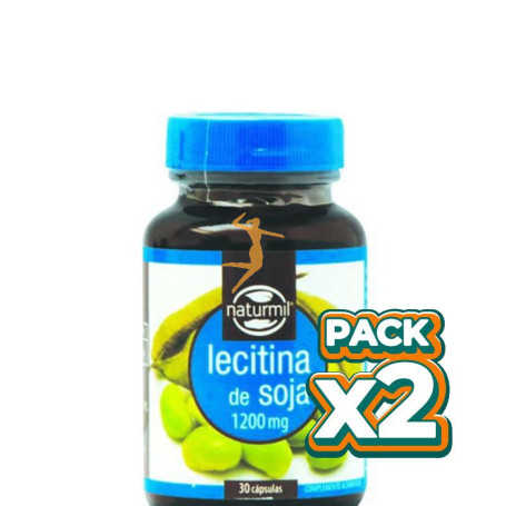 Pack 2x LECITINA DE SOJA 1.200Mg. 30 PERLAS NATURMIL