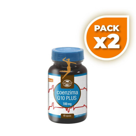 Pack 2x CO-ENZIMA Q10 PLUS 100Mg. 60 CÁPSULAS NATURMIL