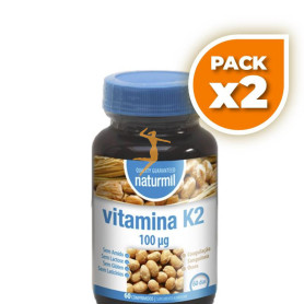 Pack 2x VITAMINA K2 100Mg. 60 COMPRIMIDOS NATURMIL