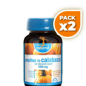 Pack 2x CALABAZA (Pepitas) 1000MG 90 PERLAS NATURMIL