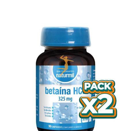 Pack 2x BETAINA HCL 90 COMPRIMIDOS NATURMIL