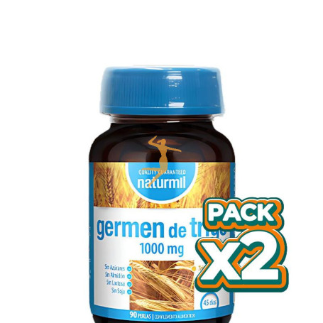Pack 2x GÉRMEN DE TRIGO 1000MG 90 PERLAS NATURMIL