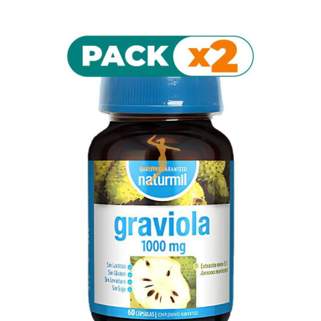 Pack 2x GRAVIOLA (ANONA) 1000MG 60 CÁPSULAS NATURMIL