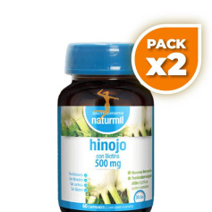 Pack 2x HINOJO CON BIOTINA 500MG 60 COMPRIMIDOS NATURMIL