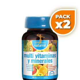 Pack 2x MULTIVITAMINAS & MINERALES 60 PERLAS NATURMIL