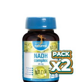 Pack 2x NADH COMPLEX 20MG 30 CÁPSULAS VEGETALES NATURMIL