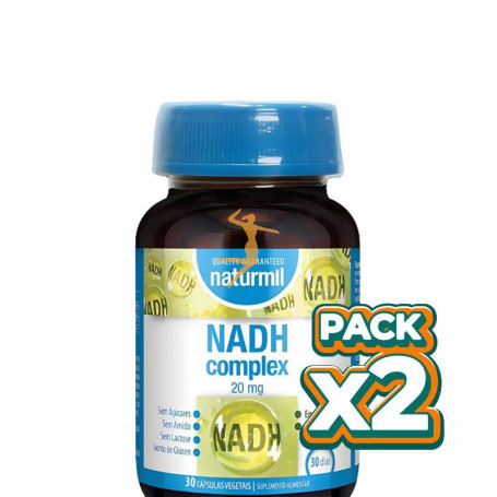Pack 2x NADH COMPLEX 20MG 30 CÁPSULAS VEGETALES NATURMIL