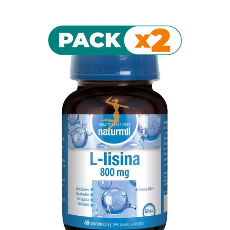 Pack 2x L-LISINA 800MG 60 COMPRIMIDOS NATURMIL