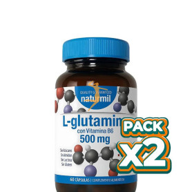 Pack 2x L-GLUTAMINA 500MG 60 CAPSULAS NATURMIL