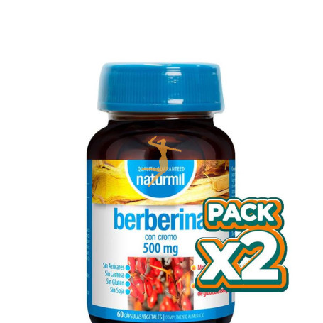 Pack 2x BERBERINA 500MG 60 CAPSULAS NATURMIL
