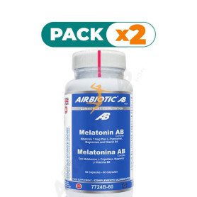 Pack 2x MELATONINA AB 60 CÁPSULAS AIRBIOTIC