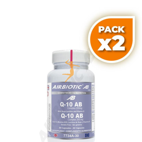 Pack 2x Q-10 AB COMPLEX 200Mg. 30 CÁPSULAS AIRBIOTIC