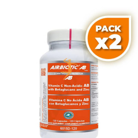 Pack 2x VIT C NO ACIDA AB 120 CÁPSULAS AIRBIOTIC