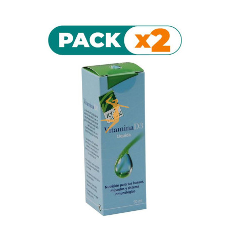 Pack 2x VITAMINA D3 LÍQUIDA 100% NATURAL