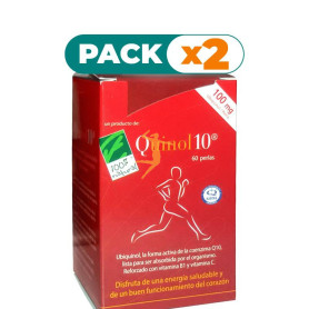 Pack 2x QUINOL 10 60 PERLAS 100Mg. 100% NATURAL