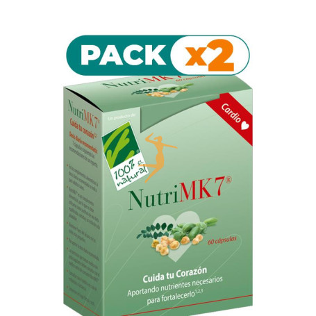Pack 2x NUTRIMK7 CARDIO 60 PERLAS 100% NATURAL