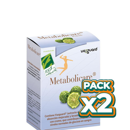 Pack 2x METABOLICARE 60 CÁPSULAS 100% NATURAL