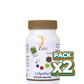 Pack 2x ZINC 90 CÁPSULAS 100% NATURAL