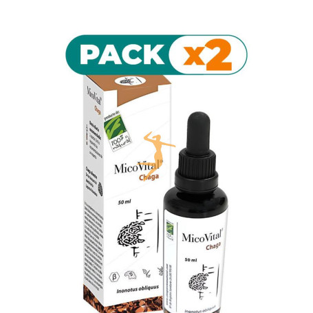 Pack 2x MICOVITAL CHAGA 50 ML 100% NATURAL