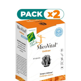 Pack 2x MICOVITAL CORDICEPS 60 CAPSULAS 100% NATURAL