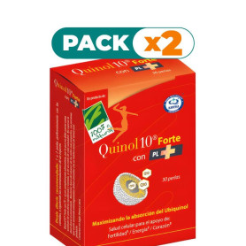 Pack 2x QUINOL10 FORTE CON PL+ 30 PERLAS 100% NATURAL