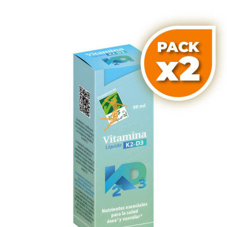 Pack 2x VITAMINA K2+D3 30ML 100% NATURAL