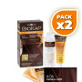 Pack 2x TINTE NUTRICOLOR 4.06 CASTAÑO CAFE 140Ml. BIOKAP