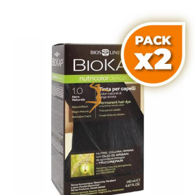 Pack 2x TINTE DELICATO 1.0 NEGRO NATURAL 140Ml. BIOKAP