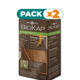 Pack 2x TINTE NUTRICOLOR DELICATO 7.33 RUBIO TRIGO DORADO 140Ml. BIOKAP