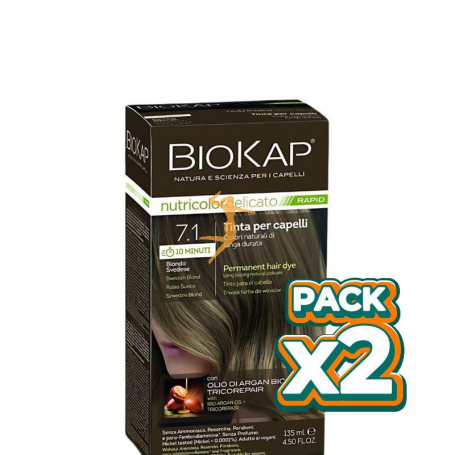 Pack 2x RAPID DELICATO 7.1 RUBIO SUECO 135ML BIOKAP