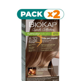 Pack 2x DELICATO 8.32 RUBIO CLARO CARAMELO EDICIÓN LIMITADA 140ML BIOKAP