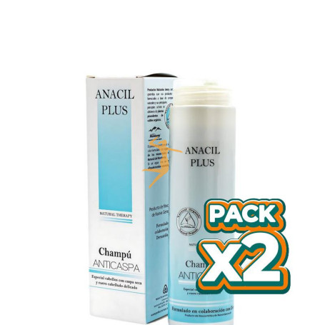 Pack 2x CHAMPU ANTICASPA 200 ML ANACIL PLUS