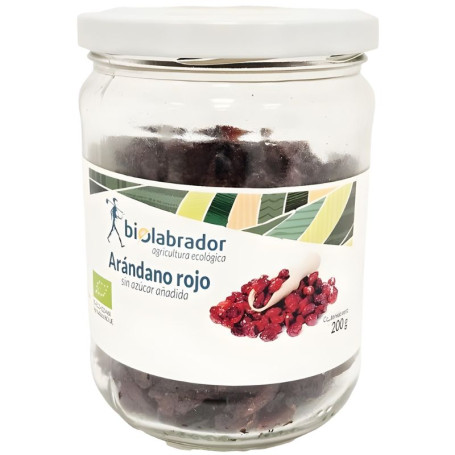 ARÁNDANO ROJO CON SIROPE DE MANZANA 200G BIOLABRADOR
