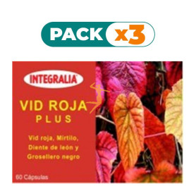 Pack 3x VID ROJA PLUS 60 CÁPSULAS INTEGRALIA