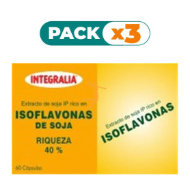 Pack 3x ISOFLAVONAS 60 CÁPSULAS INTEGRALIA