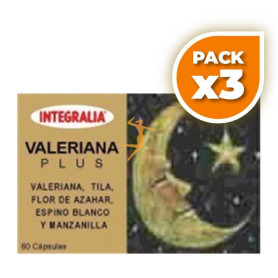Pack 3x VALERIANA PLUS 60 CAPSULAS INTEGRALIA