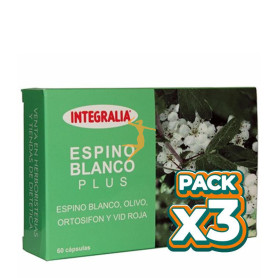 Pack 3x ESPINO BLANCO PLUS 60 CÁPSULAS INTEGRALIA