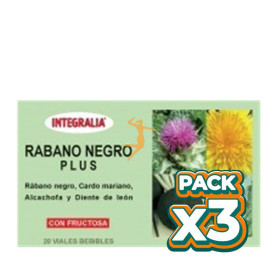 Pack 3x RÁBANO NEGRO PLUS 20 VIALES INTEGRALIA