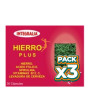 Pack 3x HIERRO PLUS 30 CÁPSULAS INTEGRALIA