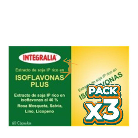 Pack 3x ISOFLAVONAS PLUS 60 CÁPSULAS INTEGRALIA