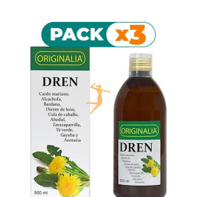Pack 3x DREN ORIGINALIA JARABE 500Ml. INTEGRALIA